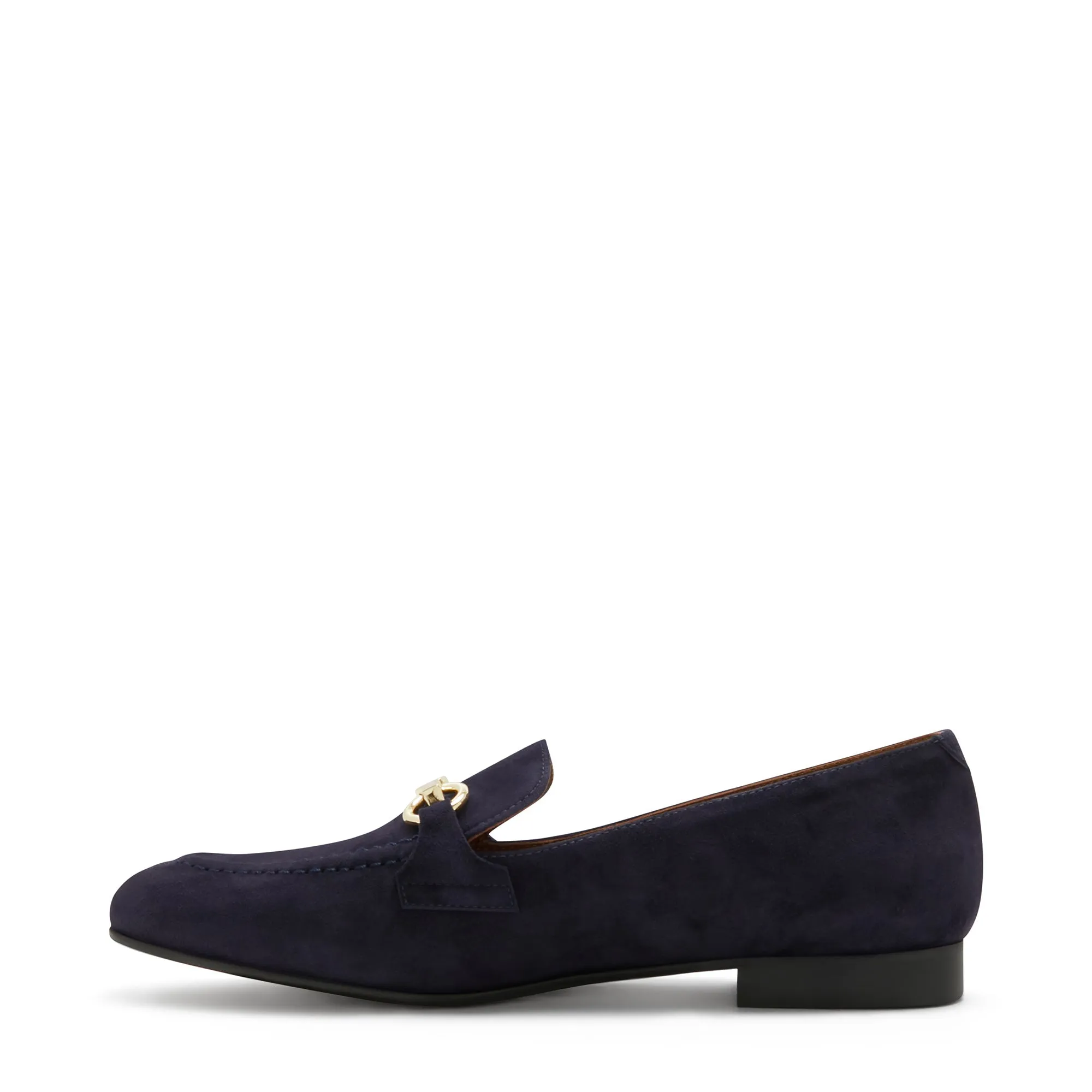 Vendôme Fleur blue suede loafers