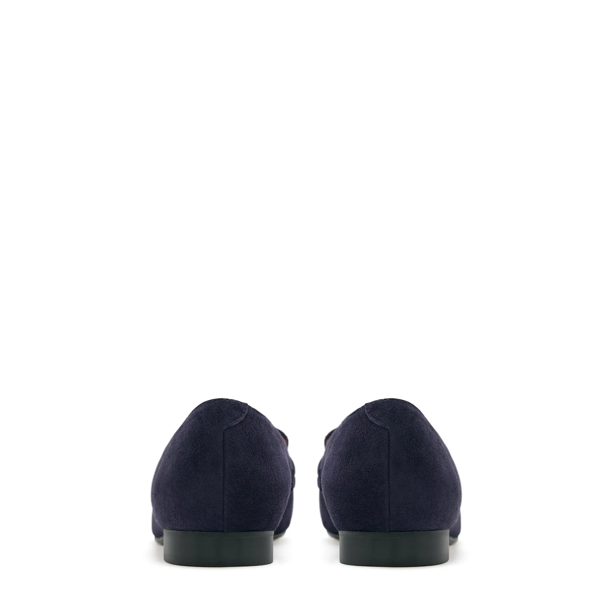 Vendôme Fleur blue suede loafers