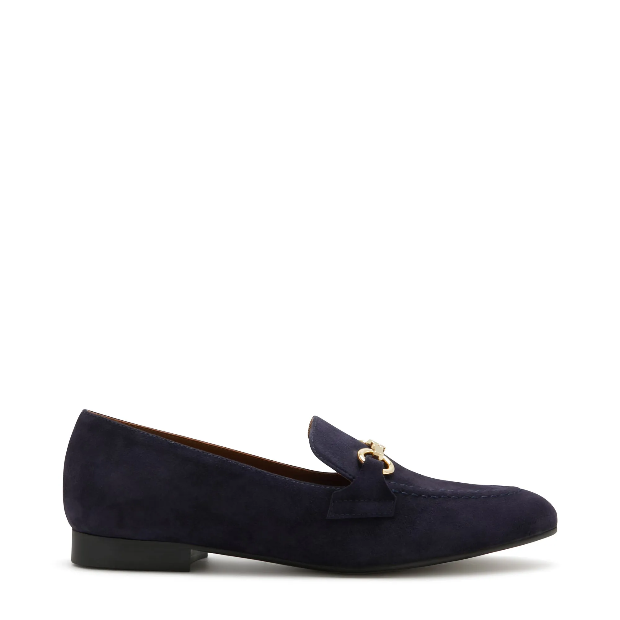 Vendôme Fleur blue suede loafers