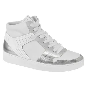 Vizzano 1214-1043 High Top Sneaker in White/Silver