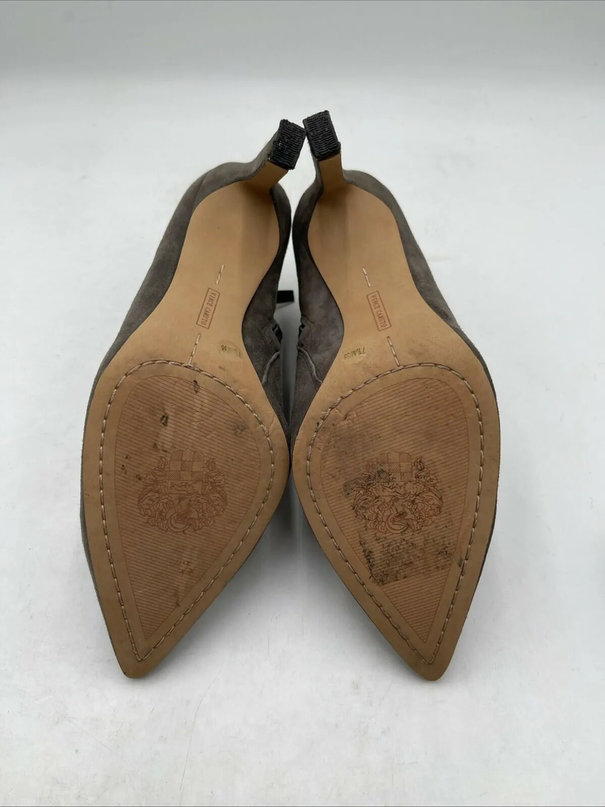 Women’s Vince Camuto Woven Booties Dark Grey Size 7.5M - Very Good
