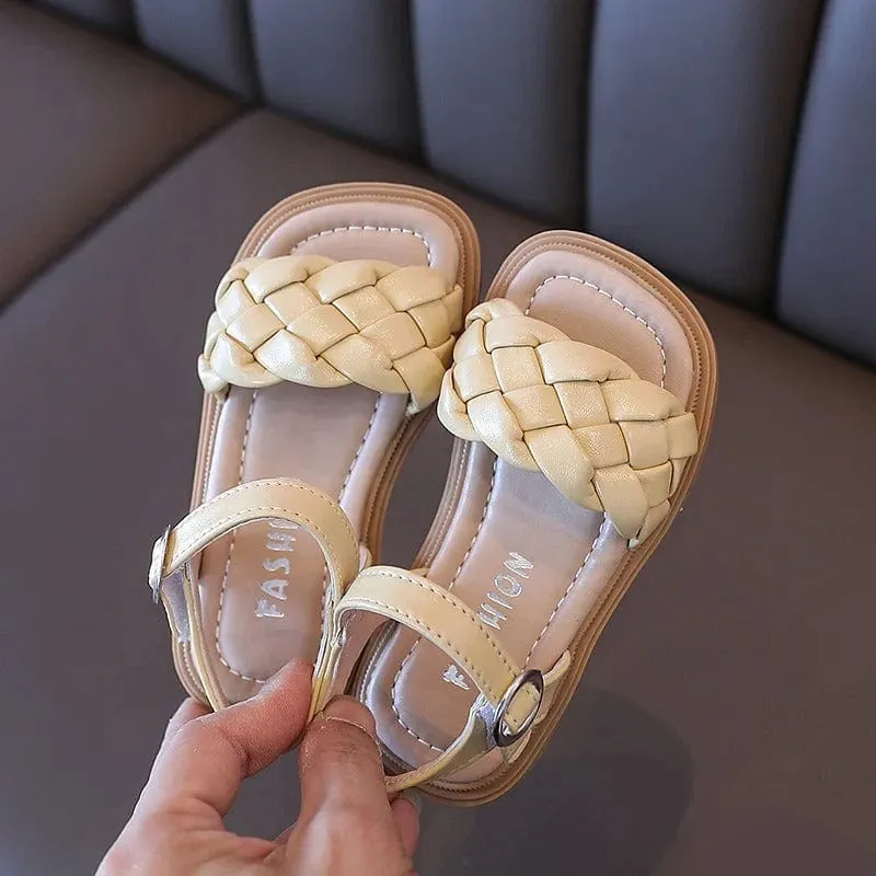 Woven Princess Kids Sandals - Summer Flats