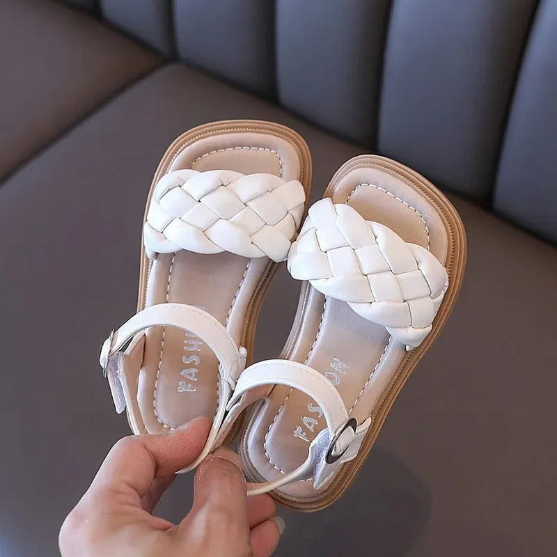 Woven Princess Kids Sandals - Summer Flats